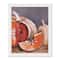 Autumn Pumpkin Still Life Wall Art with White Frame